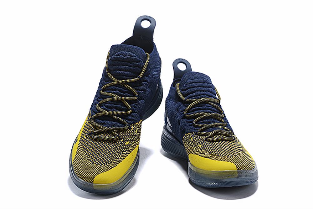 Nike KD 11 Shoes Dark Blue Yellow